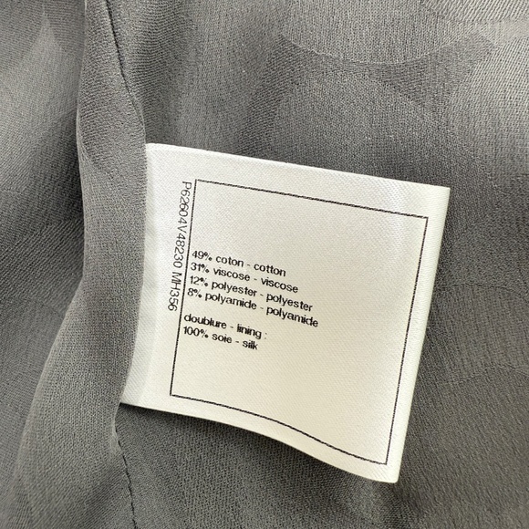 CHANEL Collared Runaway 2020 Black Gray Silver Long Tweed Coat Jacket - Picture 13 of 13